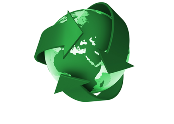 Home image aarde groen recycle